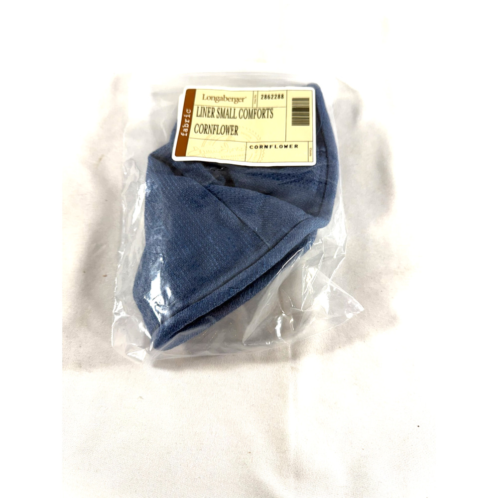 Longaberger Small Comforts Cornflower Blue Fabric Liner 2862288